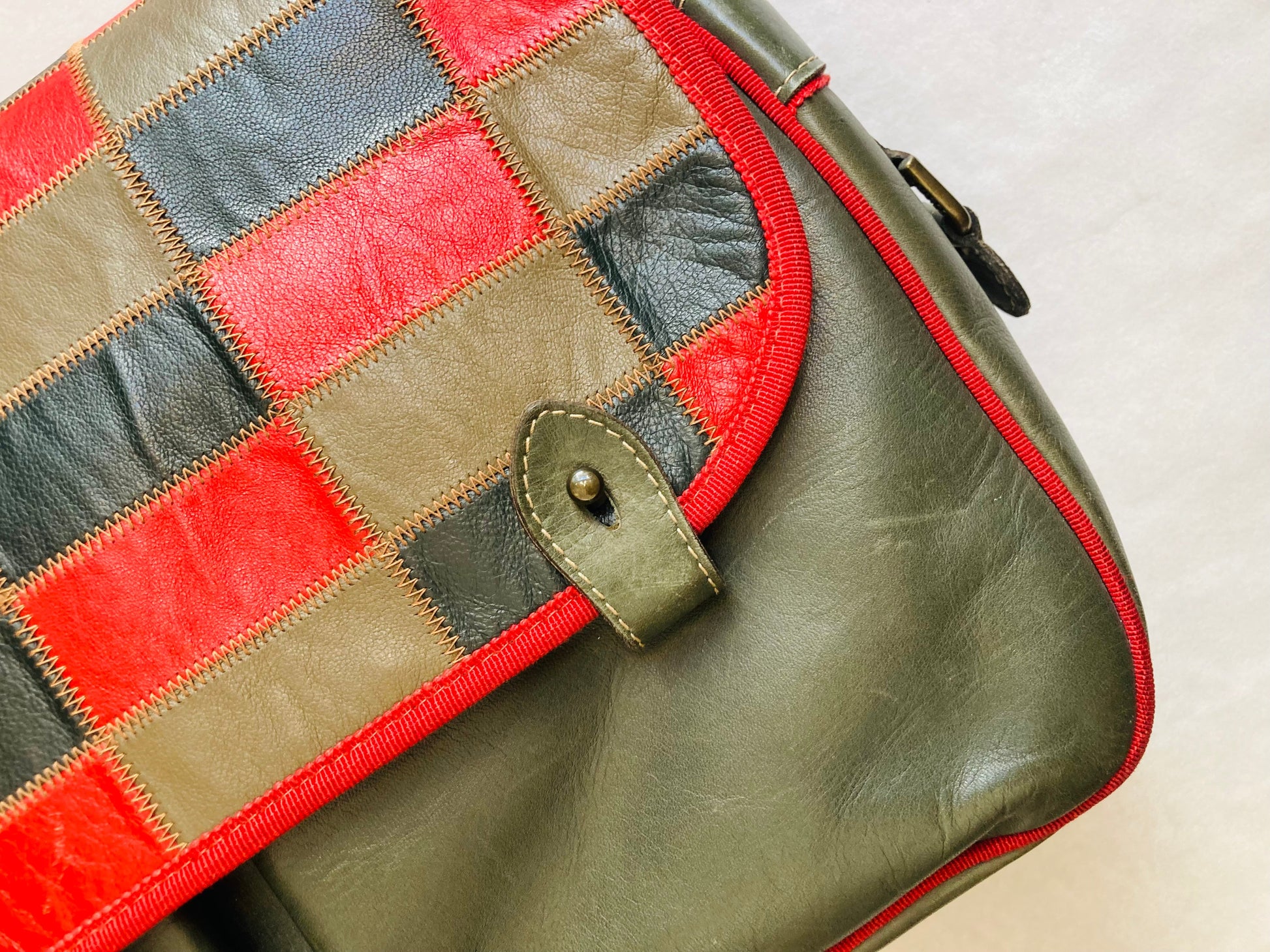 Cross body 80s patchwork Alice In Vintage