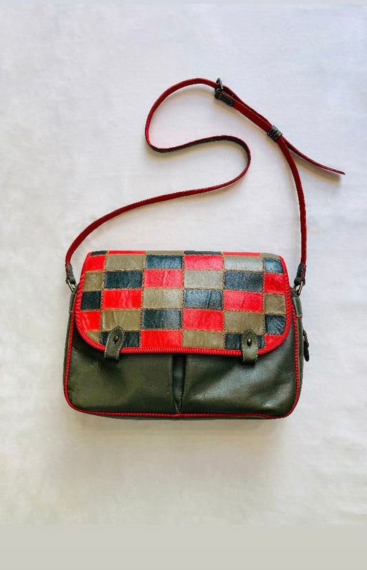 Cross body 80s patchwork Alice In Vintage