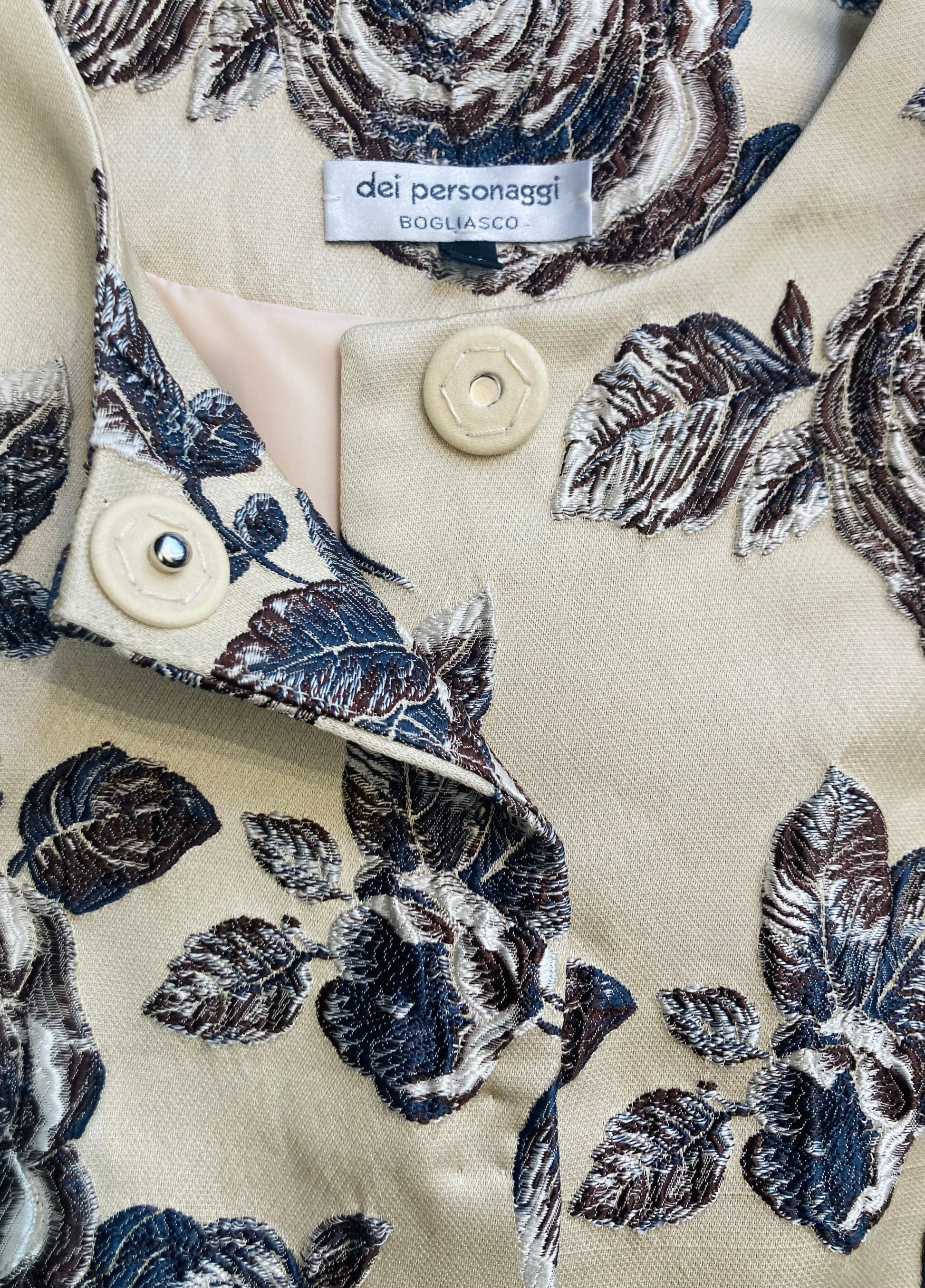 Spring coat seta operata Alice In Vintage