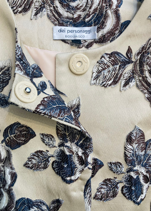 Spring coat seta operata Alice In Vintage