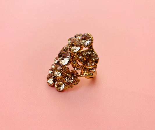 Anello 60s floreale Alice In Vintage