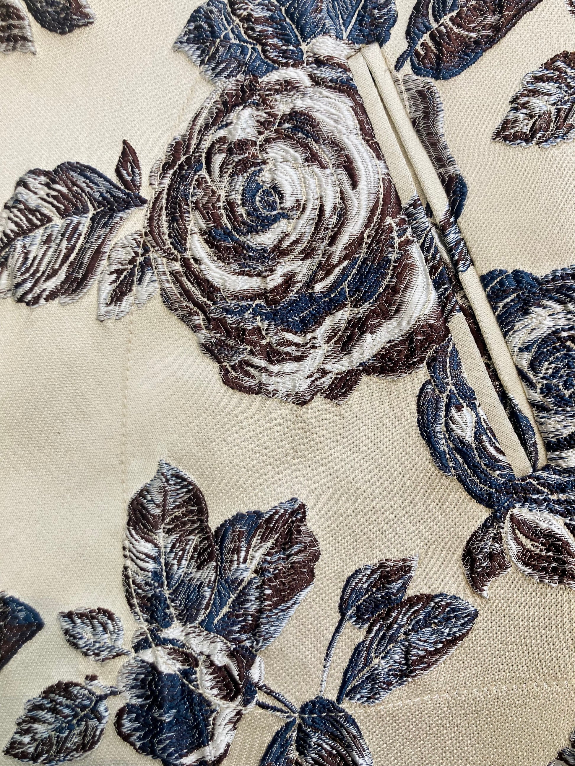 Spring coat seta operata Alice In Vintage