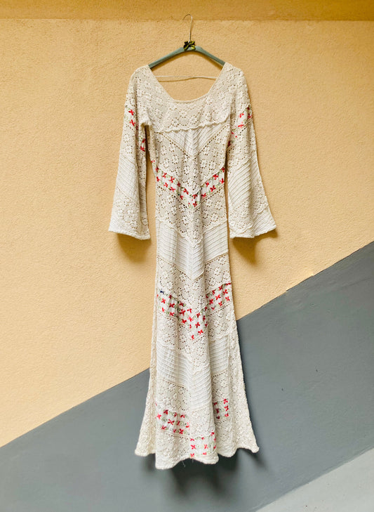 Abito patchwork pizzo 70s Alice In Vintage