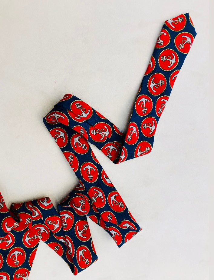 Lancetti cravatta 70s seta Alice In Vintage