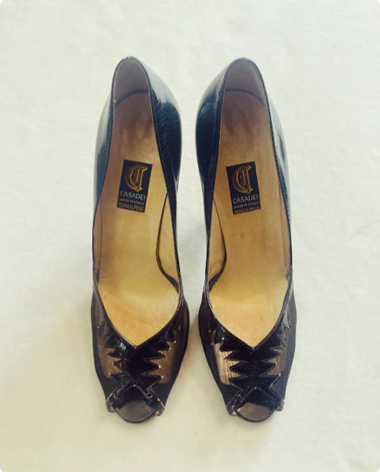 Open toe Casadei 80s Alice In Vintage