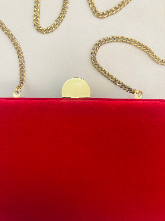 Clutch velluto cherry 90s Alice In Vintage