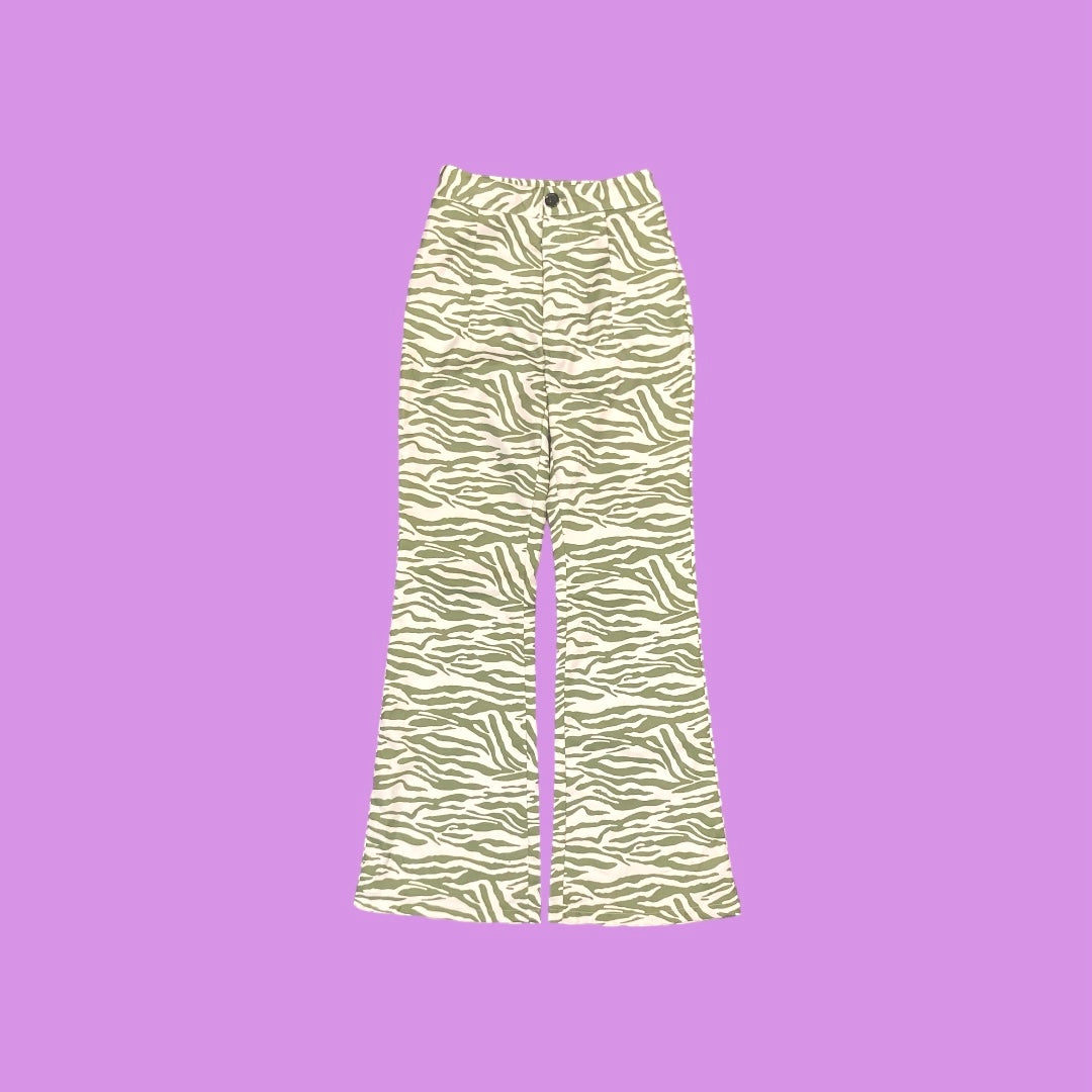 Zebra flared pants Alice In Vintage