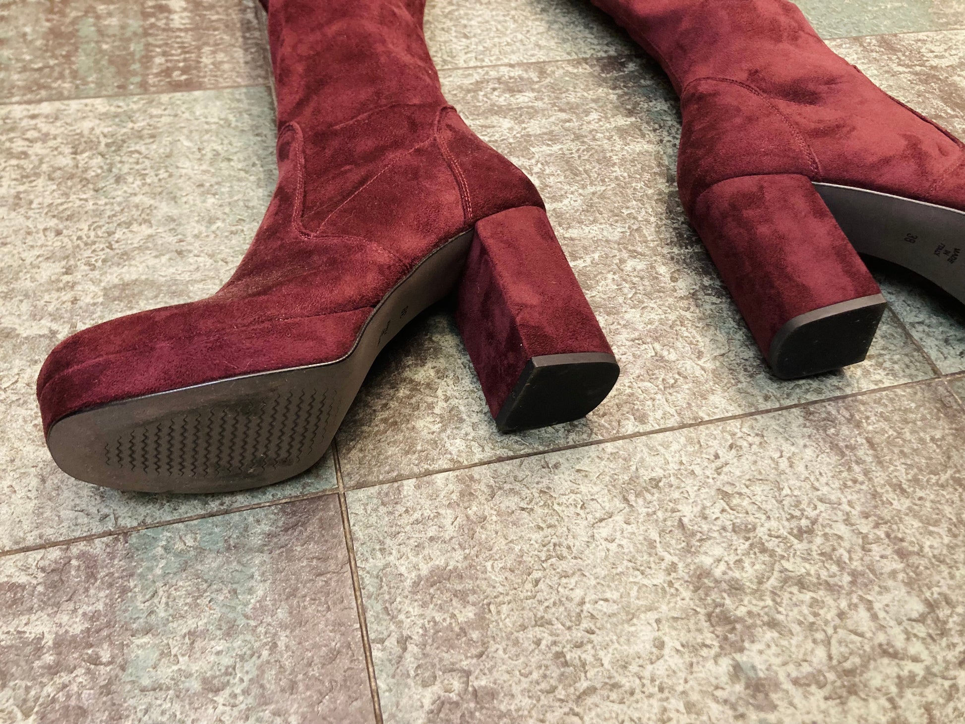 Cuissard suede melanzana Alice In Vintage