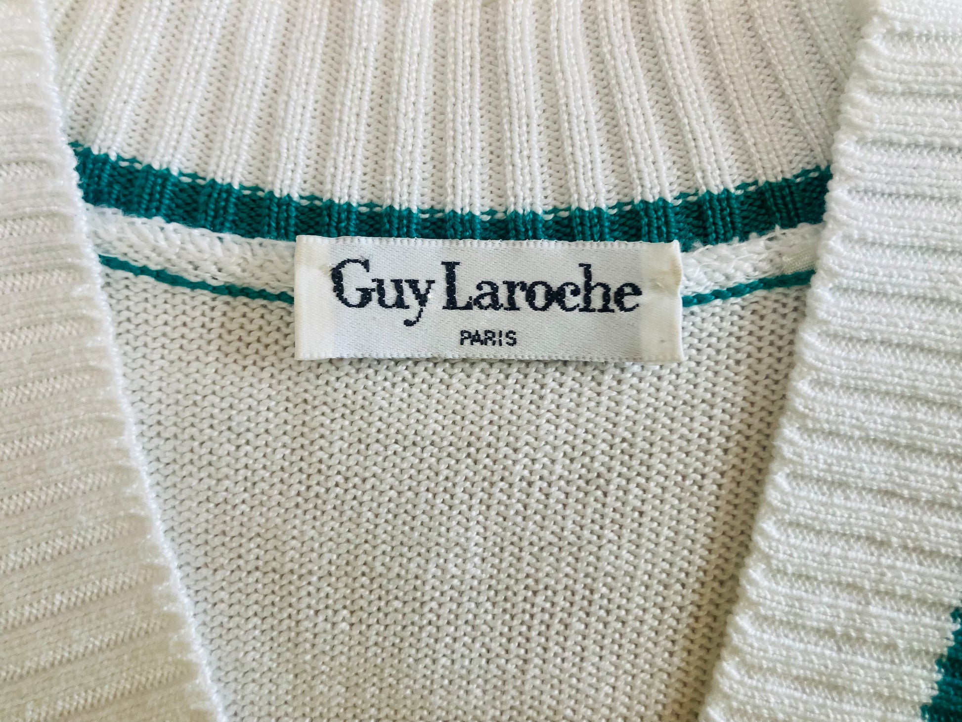 Guy Laroche maglione cotone 80s Alice In Vintage