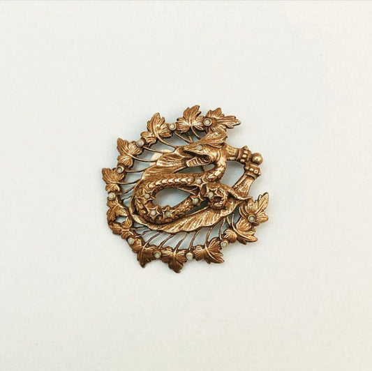 Snake brooch Alice In Vintage
