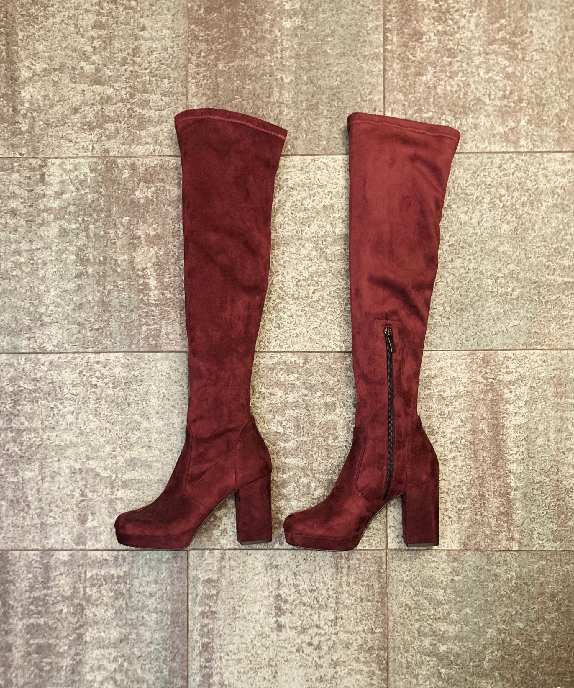 Cuissard suede melanzana Alice In Vintage