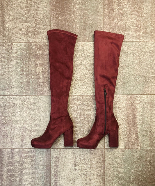 Cuissard suede melanzana Alice In Vintage