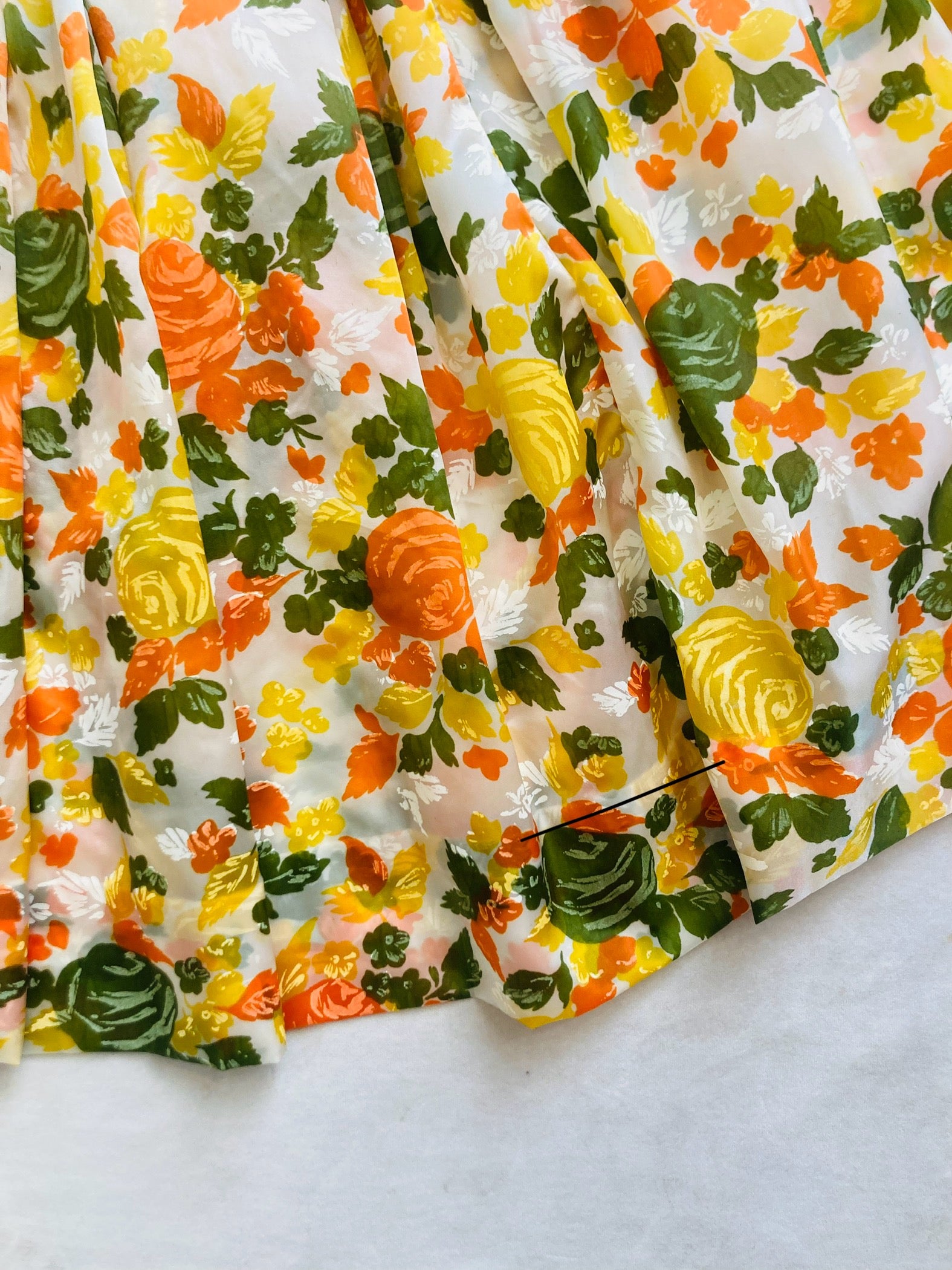 Abito 60s seta flower Alice In Vintage