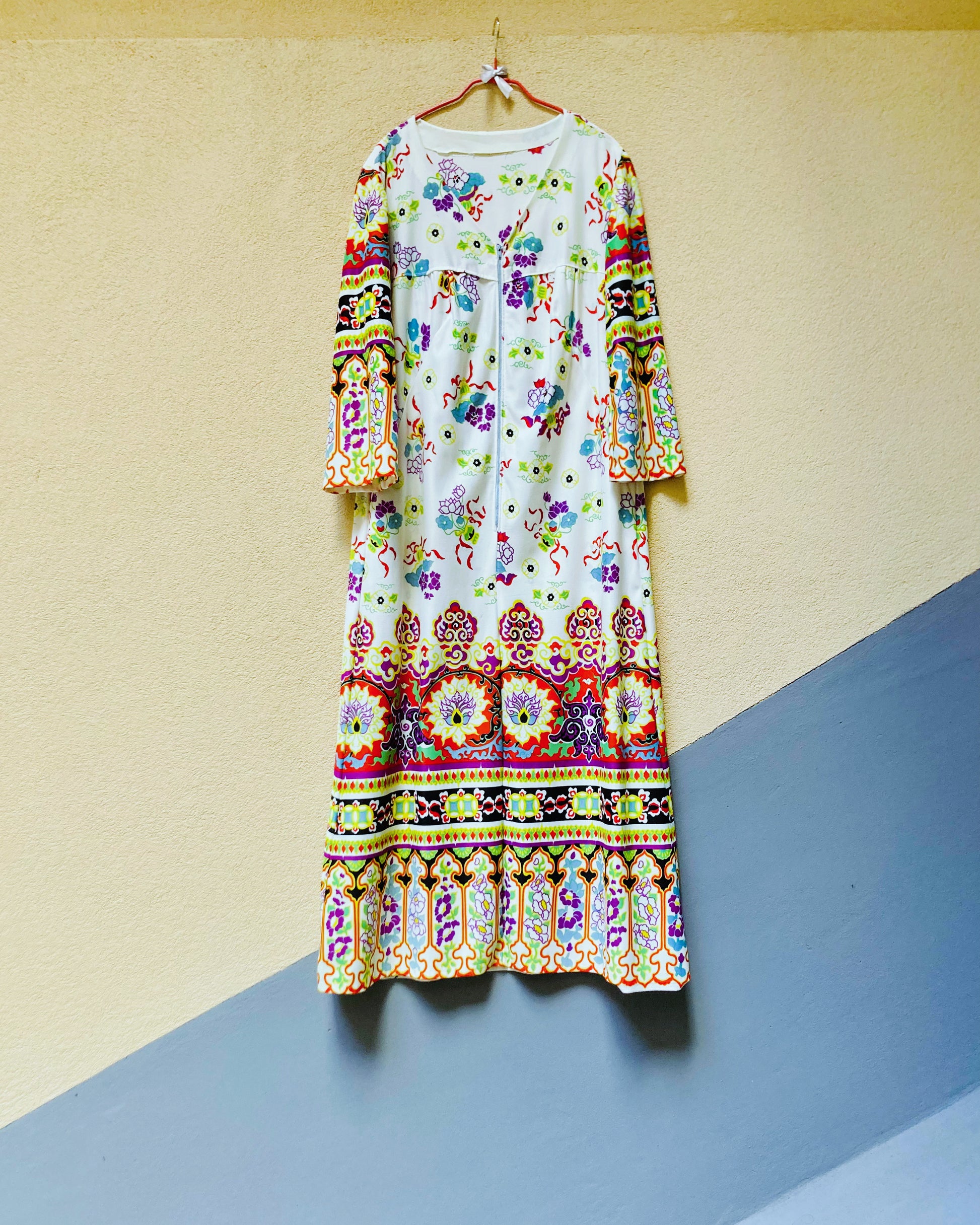 Abito lungo flower 70s Alice In Vintage