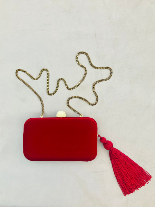 Clutch velluto cherry 90s Alice In Vintage