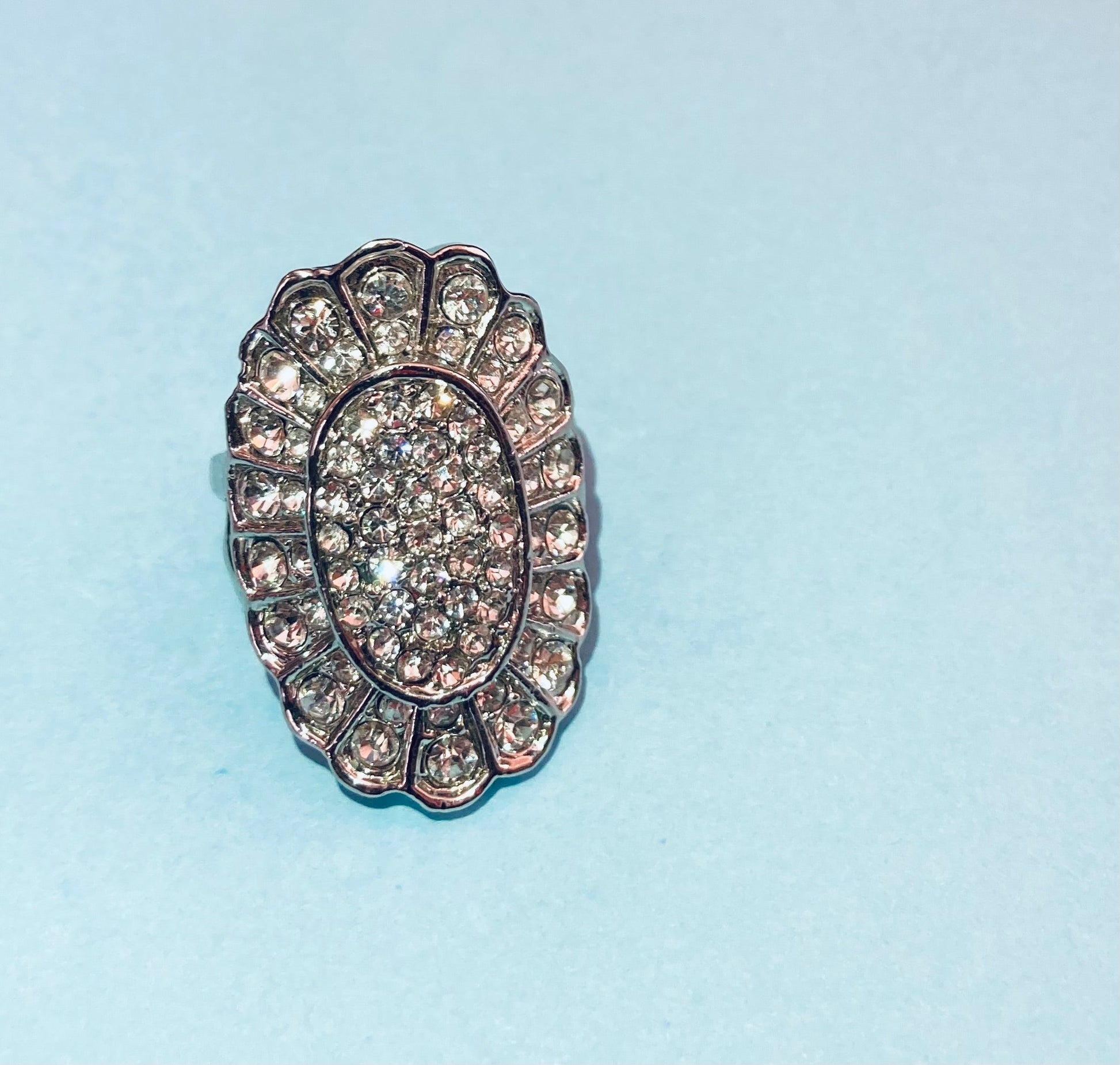 Anello strass maxi flower Alice In Vintage