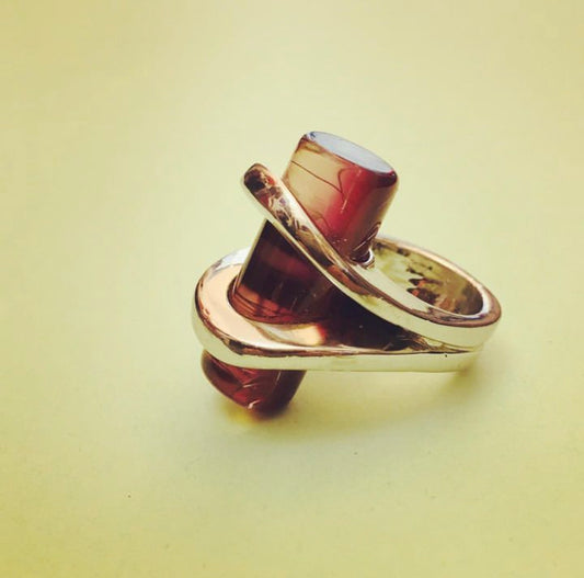 Anello 70s optical Alice In Vintage