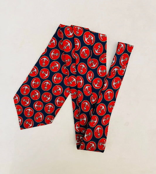 Lancetti cravatta 70s seta Alice In Vintage