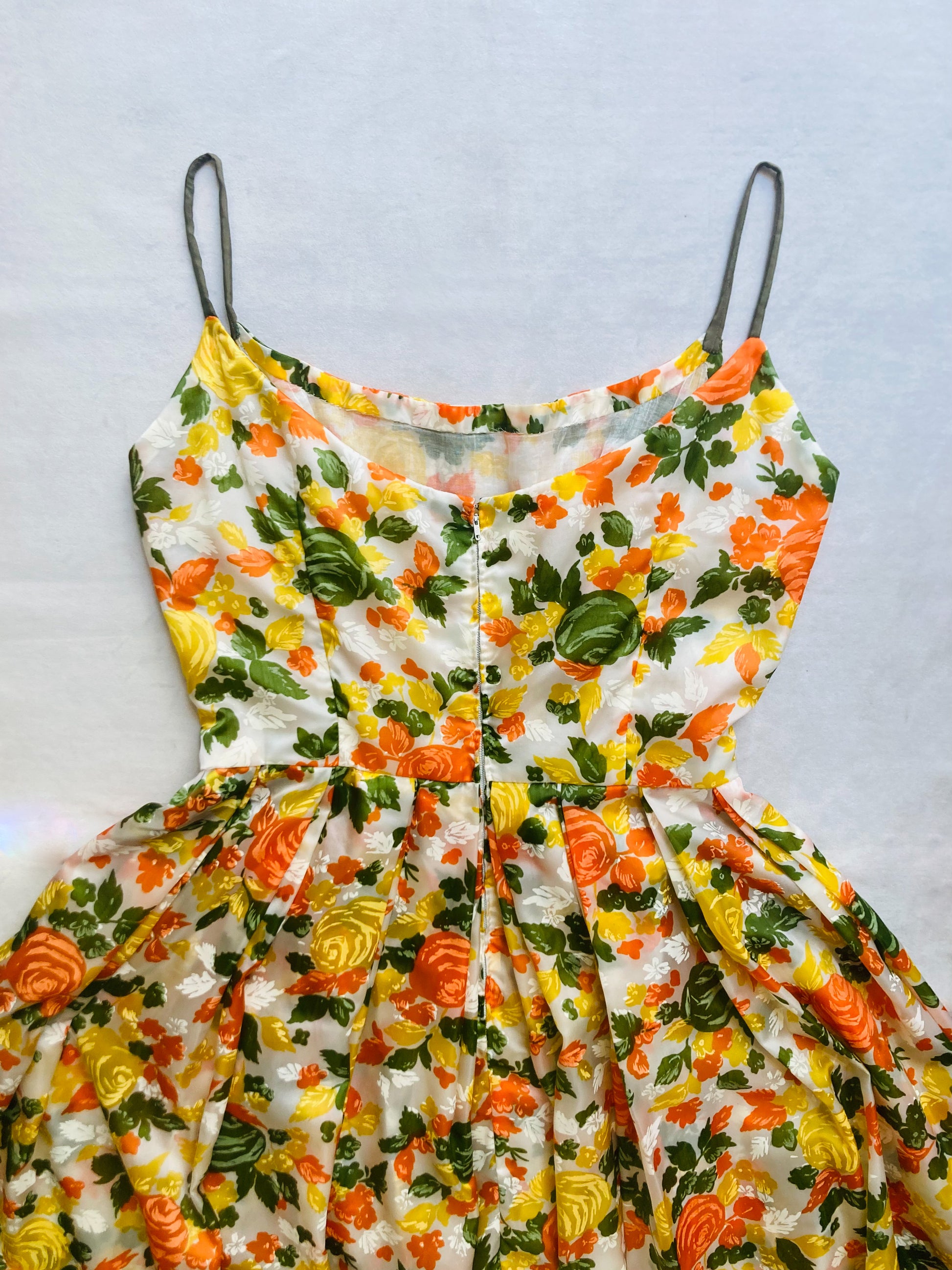 Abito 60s seta flower Alice In Vintage