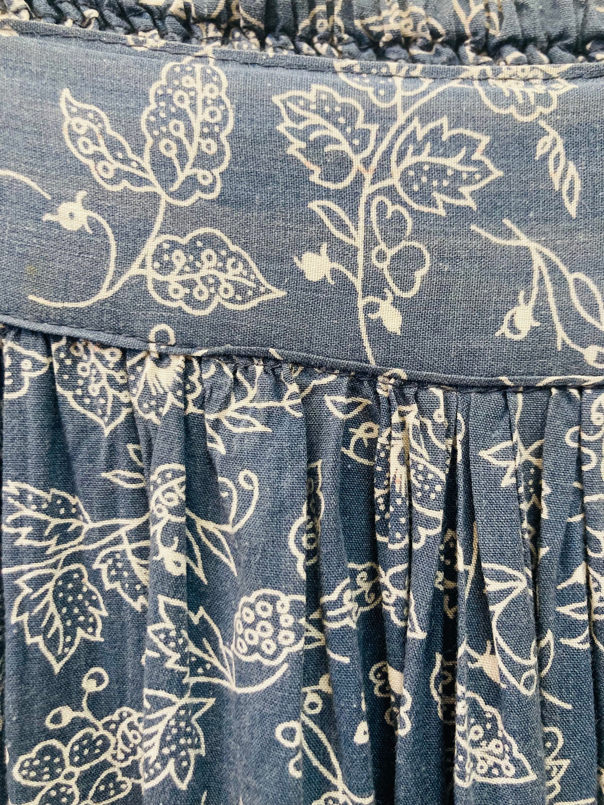 Gonna 70s cotone a ruota Alice In Vintage