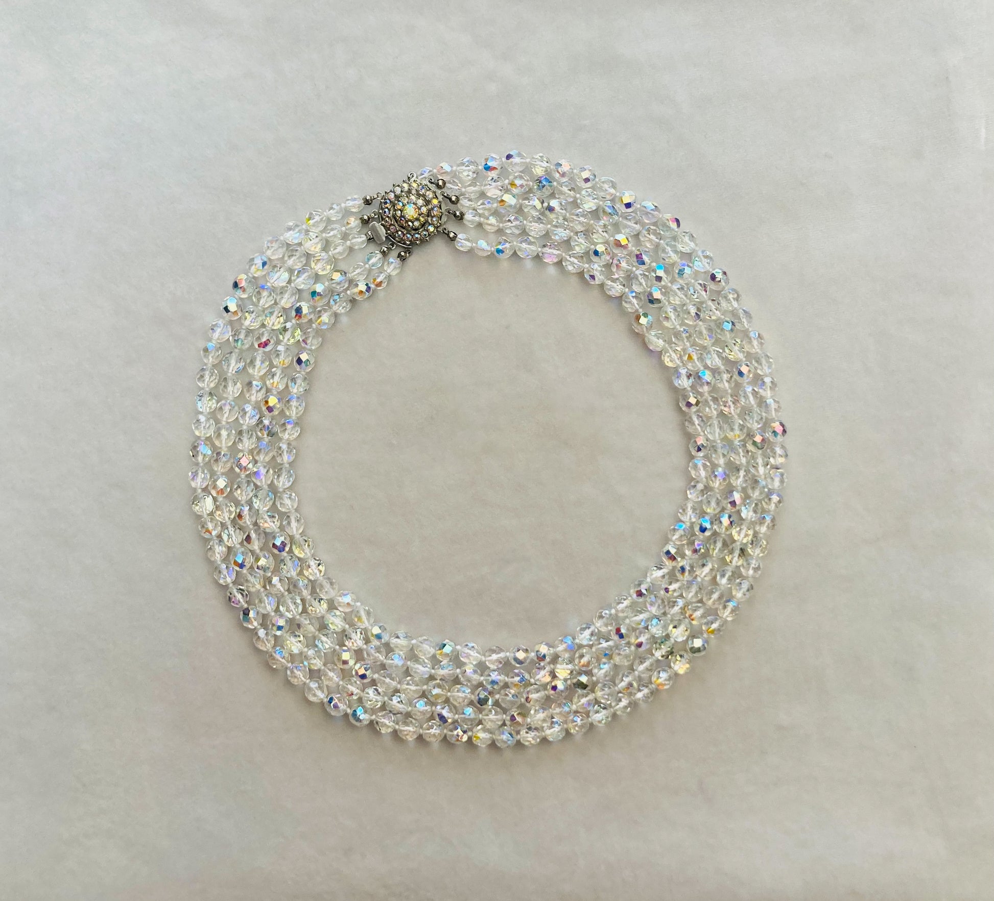 Collier cristallo 60s Alice In Vintage