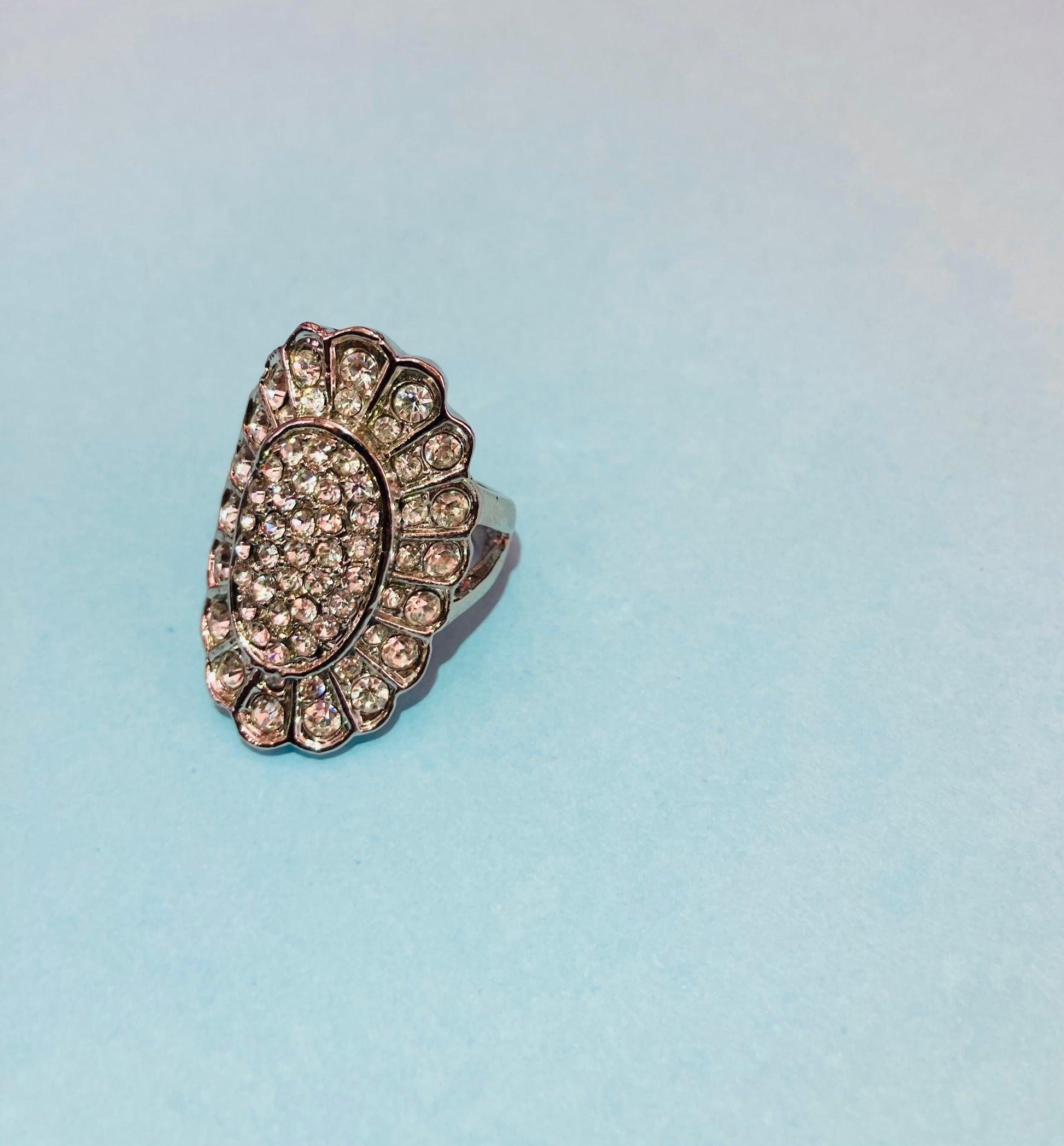 Anello strass maxi flower Alice In Vintage