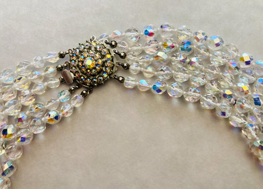 Collier cristallo 60s Alice In Vintage