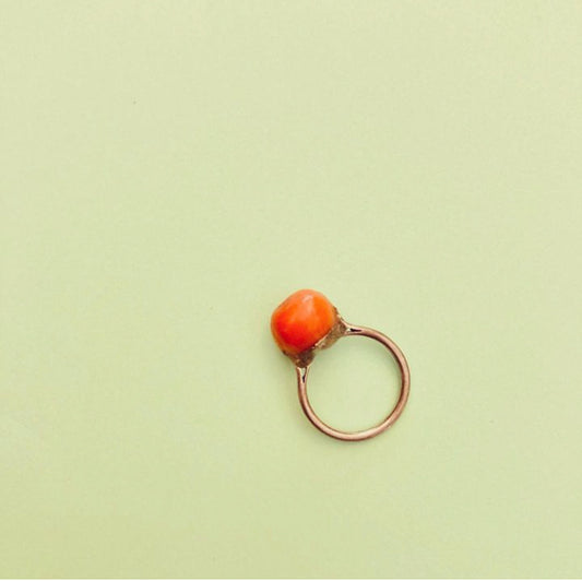 Anello corallo Alice In Vintage