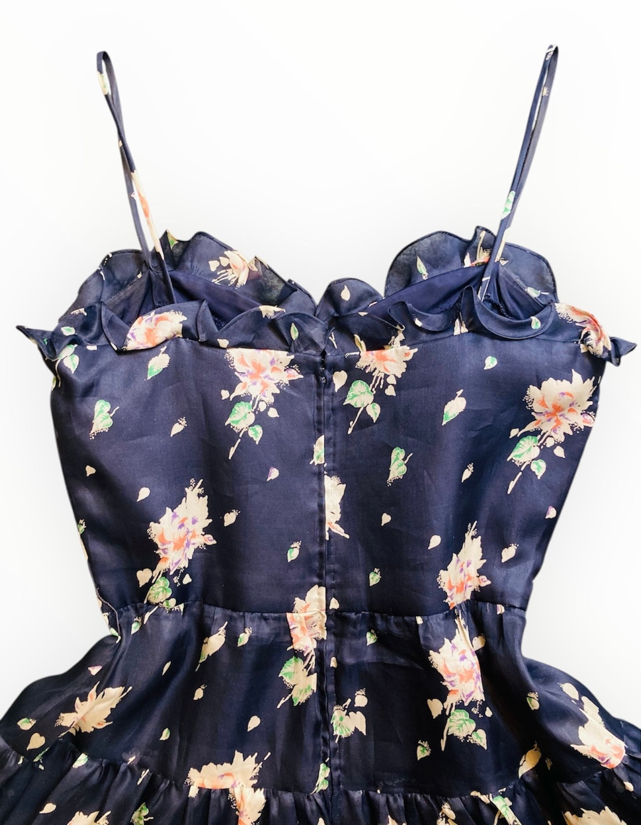 Abito cocktail 60s seta flower Alice In Vintage