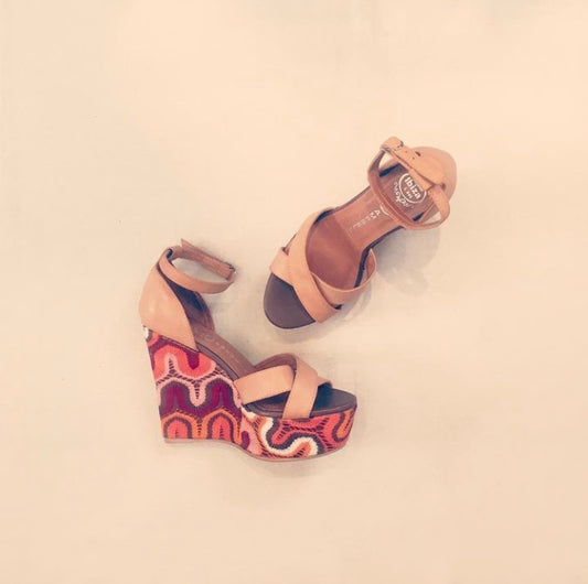 Sandalo zeppa crochet Jeffrey Campbell Alice In Vintage