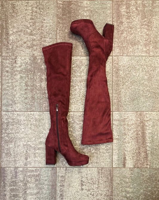 Cuissard suede melanzana Alice In Vintage