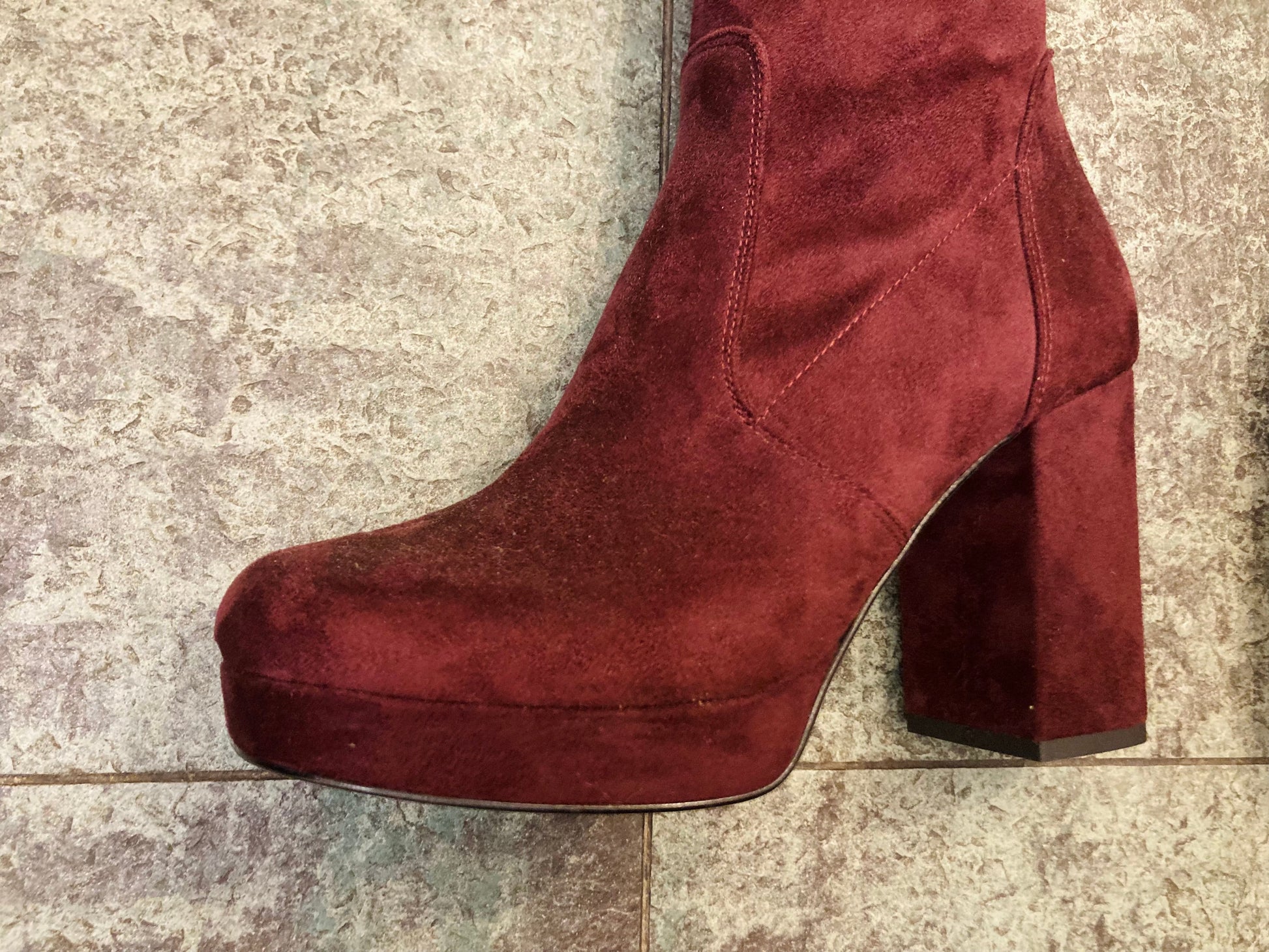 Cuissard suede melanzana Alice In Vintage