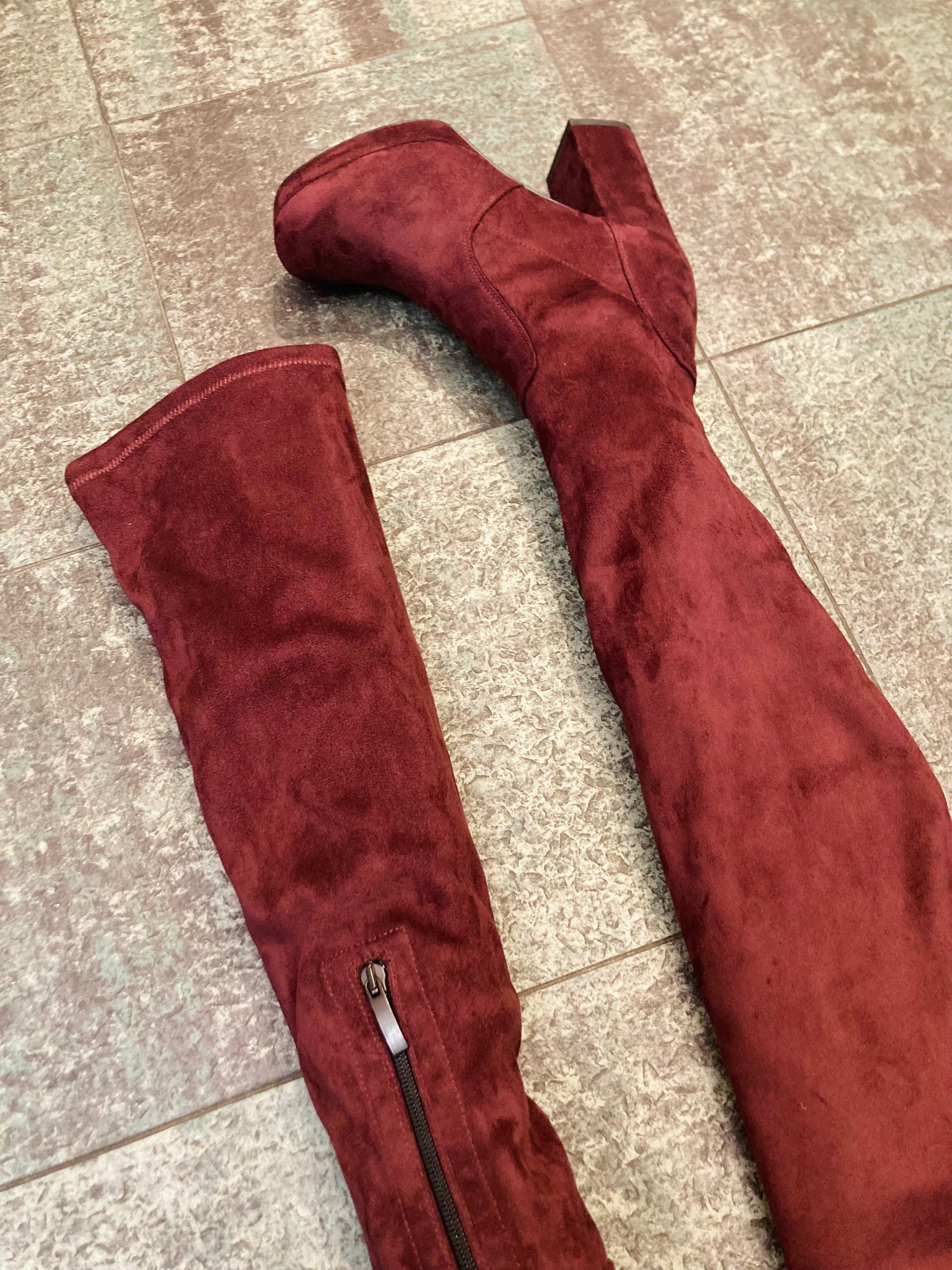 Cuissard suede melanzana Alice In Vintage