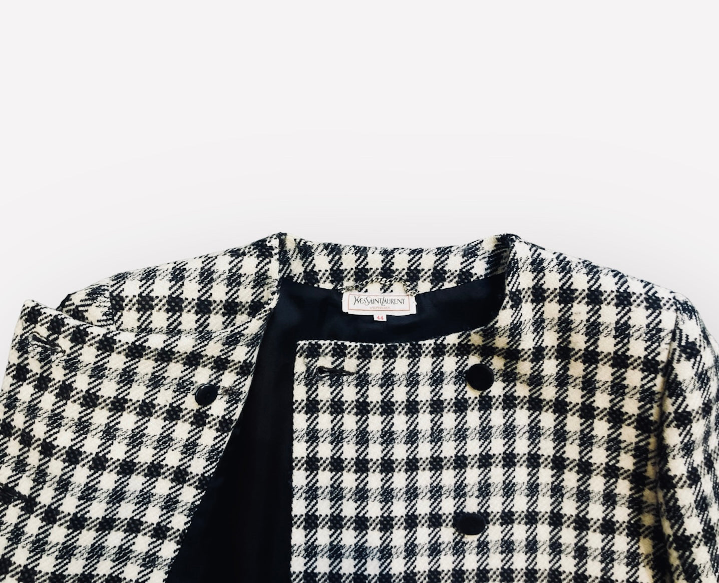 Giacca 90s YSL vichy Alice In Vintage