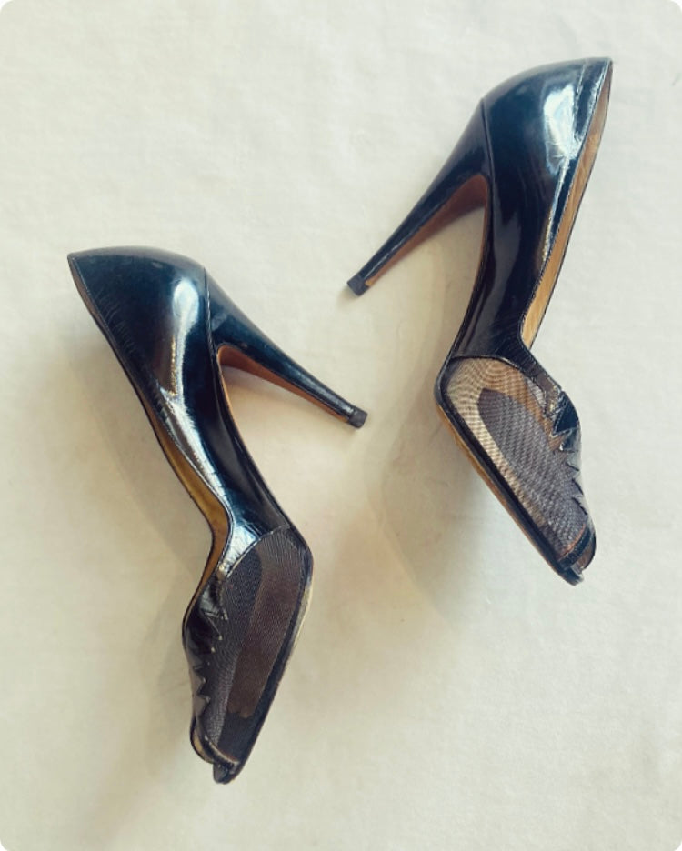 Open toe Casadei 80s Alice In Vintage