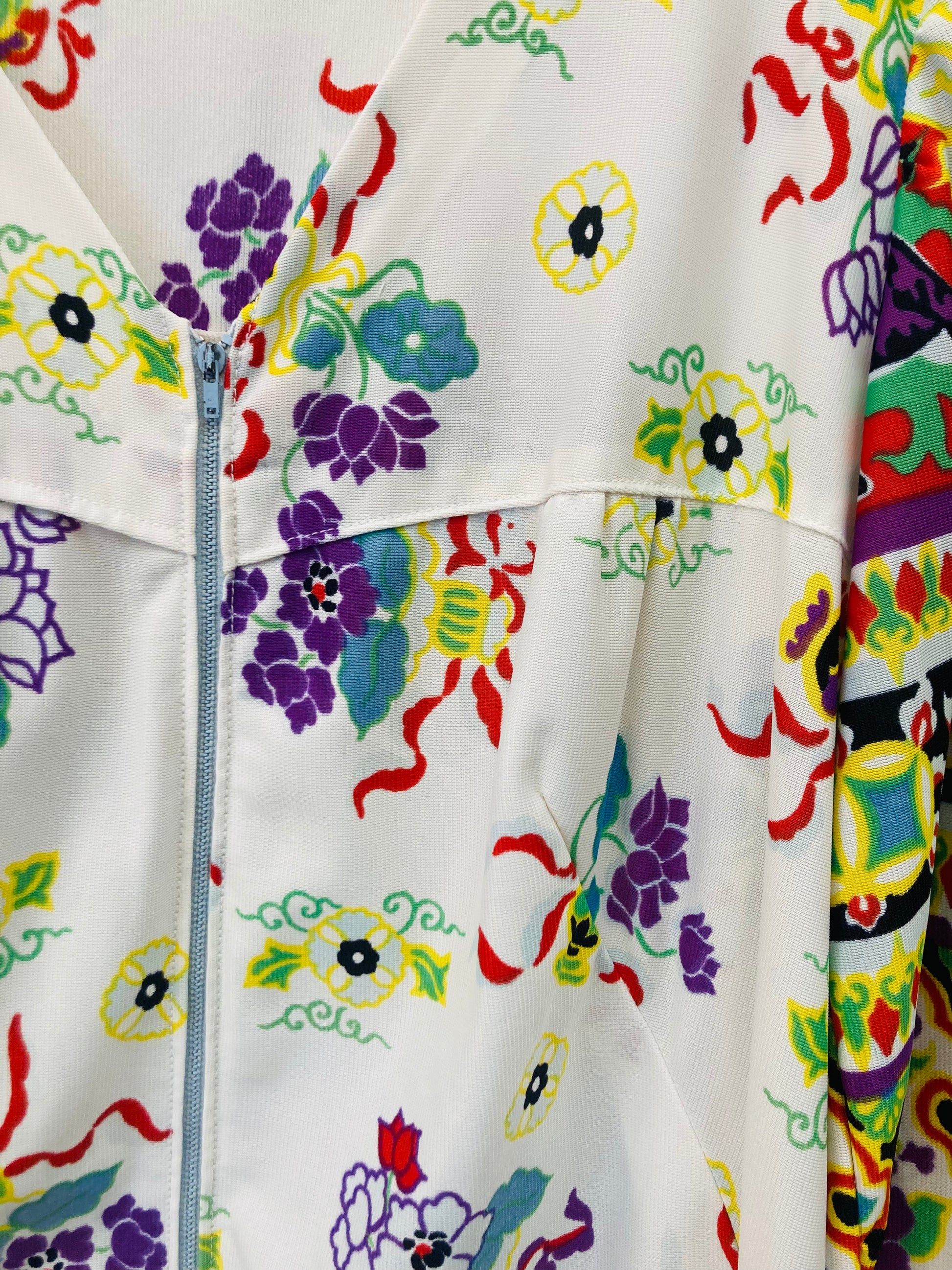 Abito lungo flower 70s Alice In Vintage