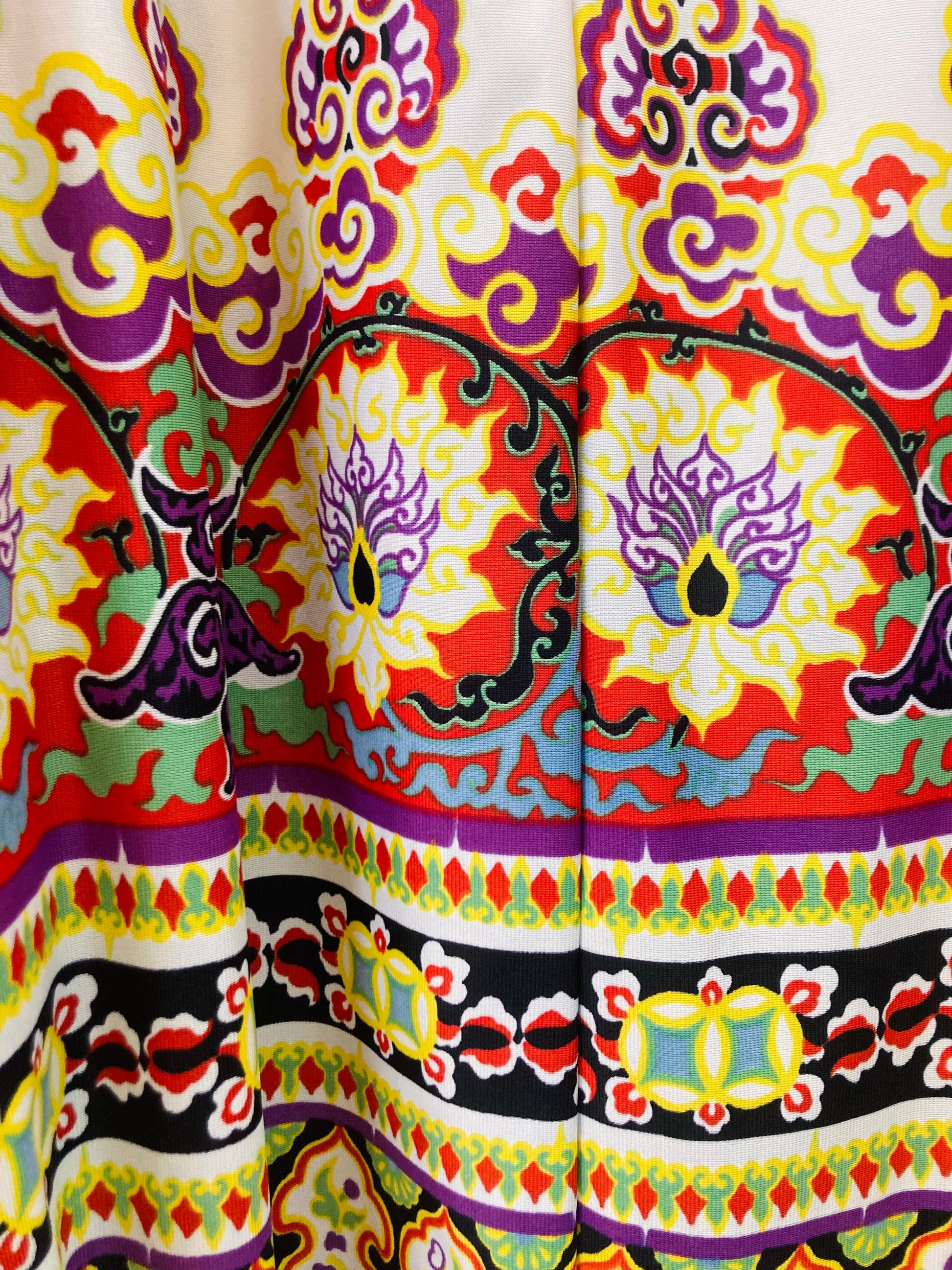 Abito lungo flower 70s Alice In Vintage