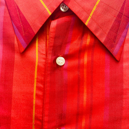Etro camicia seta stripes Alice In Vintage
