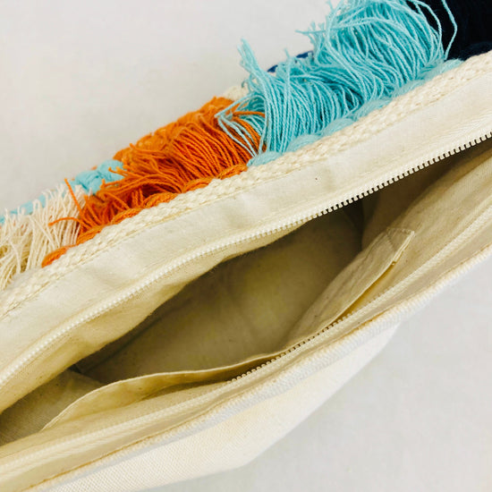 Hand bag tropical fringe Alice In Vintage