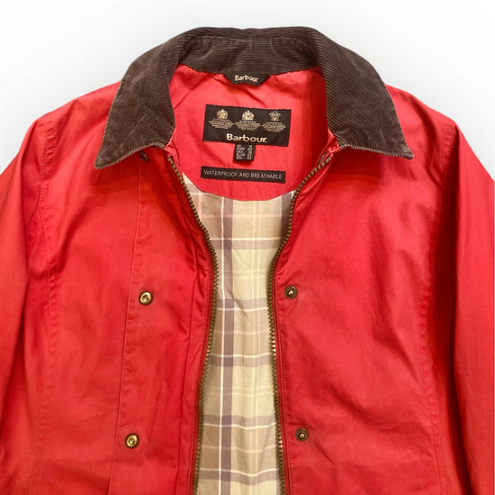 Barbour jacket midi rosso Alice In Vintage