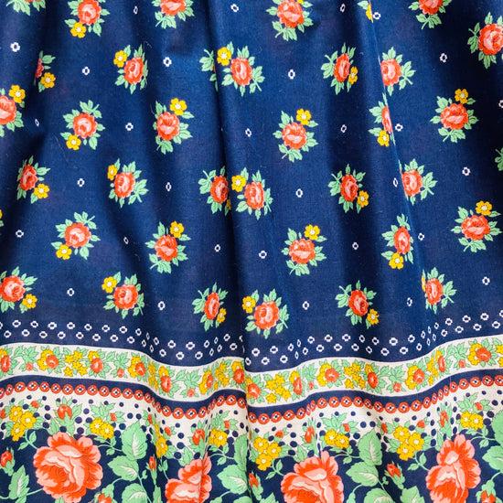 Gonna tirolese flower 70s Alice In Vintage