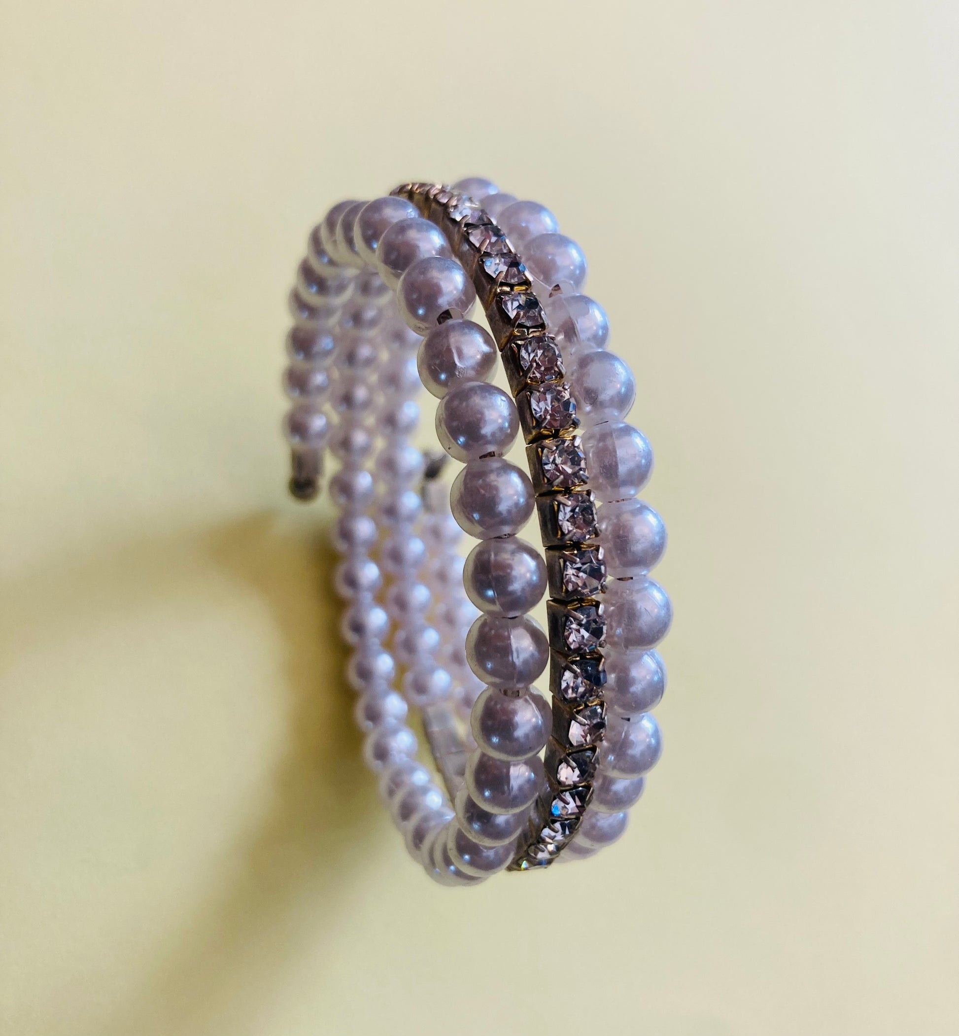 Bracciale 90s perle strass Alice In Vintage