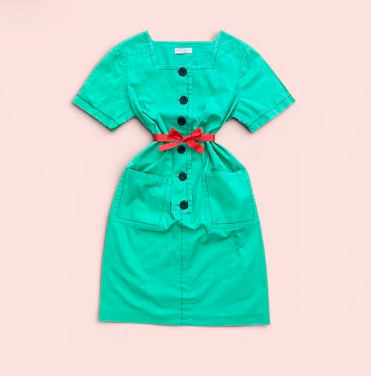 Ysl abito 80s cotone Alice In Vintage