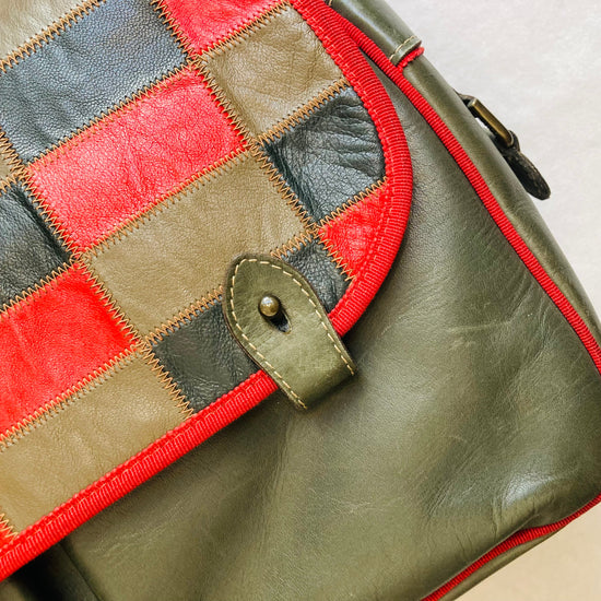 Cross body 80s patchwork Alice In Vintage