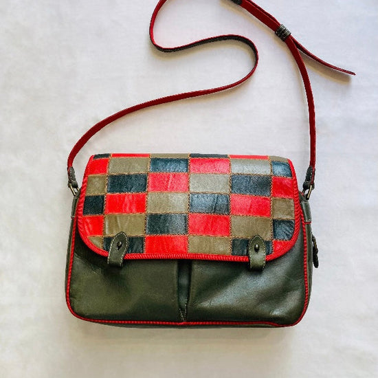 Cross body 80s patchwork Alice In Vintage