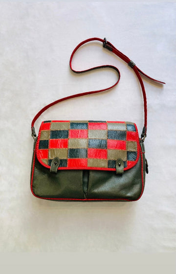 Cross body 80s patchwork Alice In Vintage