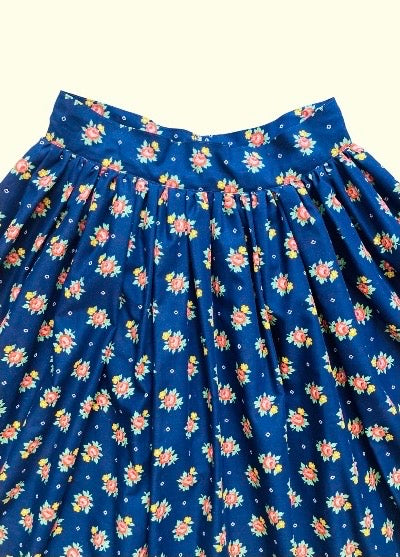 Gonna tirolese flower 70s Alice In Vintage