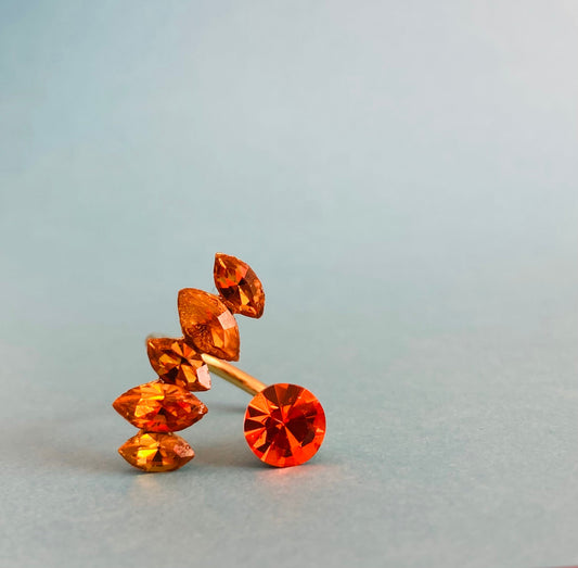 Anello 90s cristalli Alice In Vintage