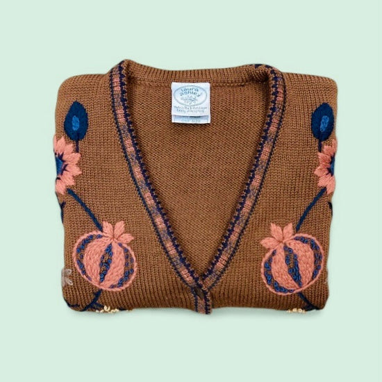 Laura Ashley 80s cardigan Alice In Vintage