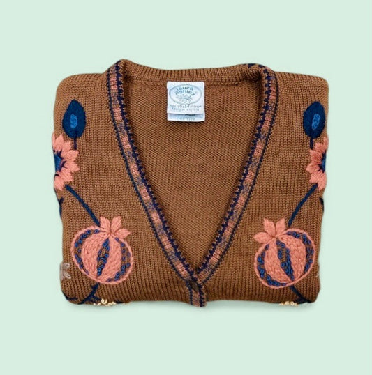 Laura Ashley 80s cardigan Alice In Vintage